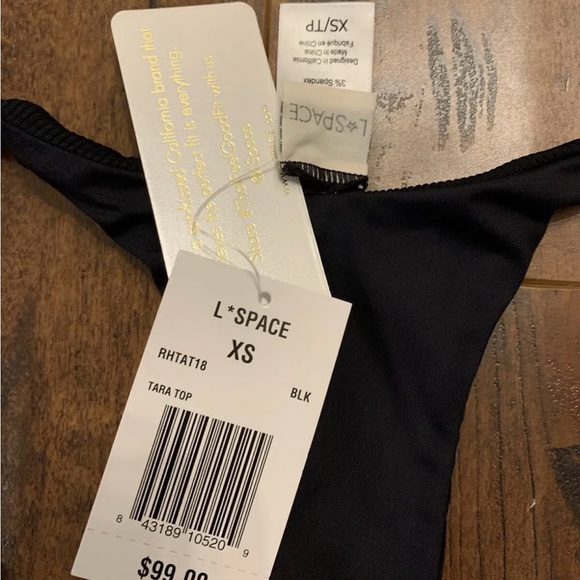 L*space two piece black top and bottom. Xs - Picture 4 of 9